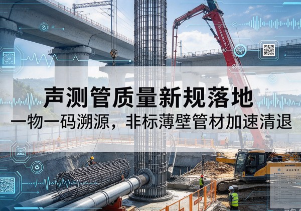 互助声测管质量新规落地，一物一码溯源，非标薄壁管材加速清退